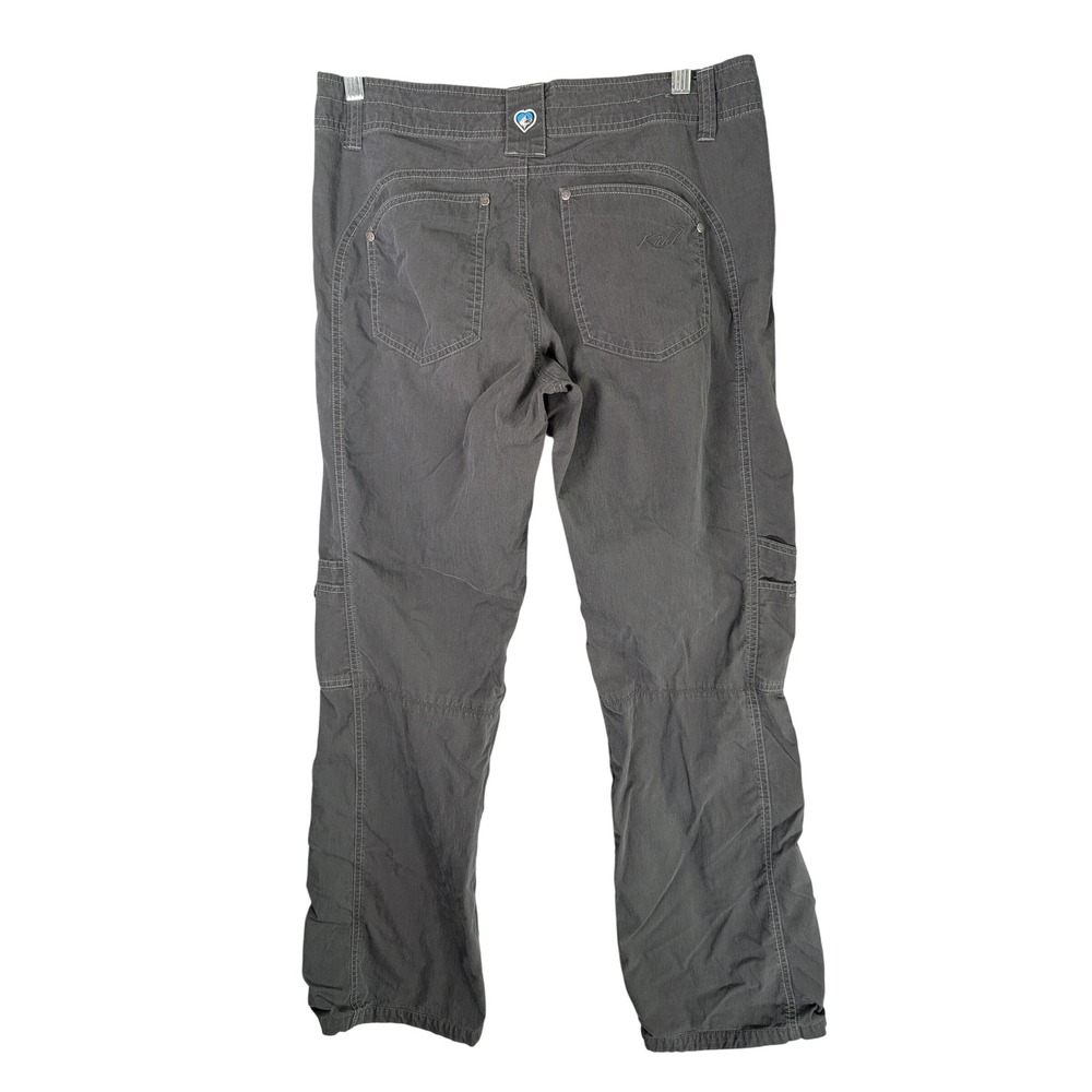 Kuhl Hiking Pants Womens 8 Regular Gray Articulated Knee Cotton Blend - Picture 9 of 9